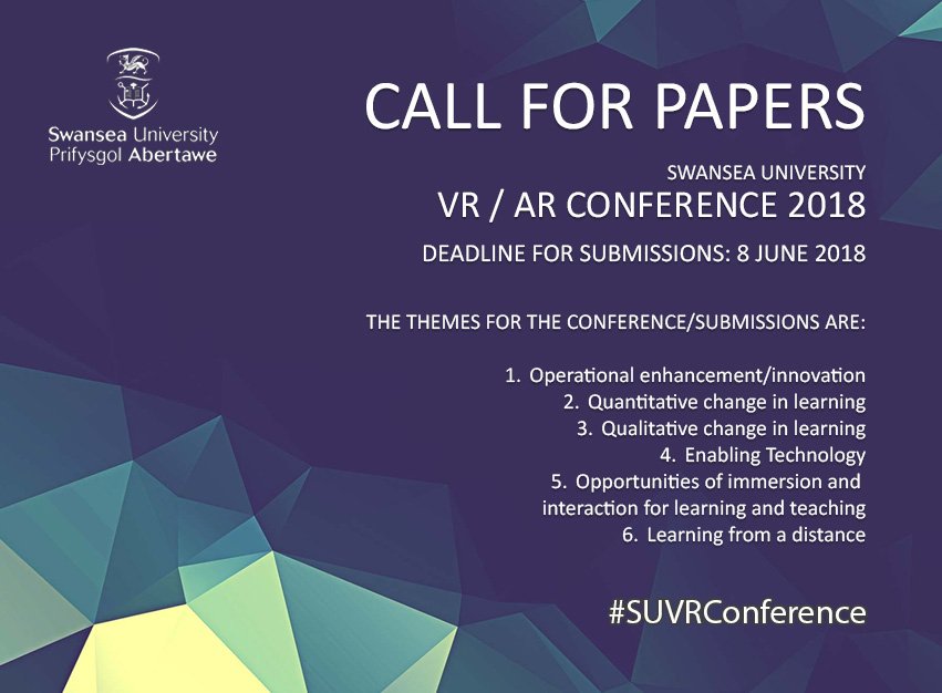 L&rsquo;Université de Swansea organisera une conférence inaugurale sur l&rsquo;enseignement par la réalité virtuelle