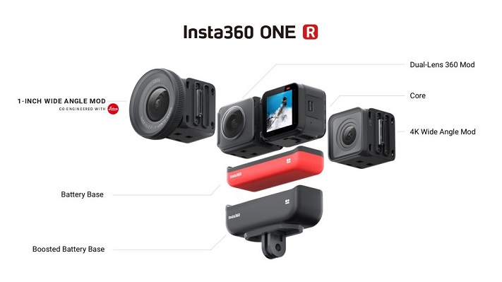 Leica et Insta360 révèlent une caméra à action modulaire Insta360 ONE R