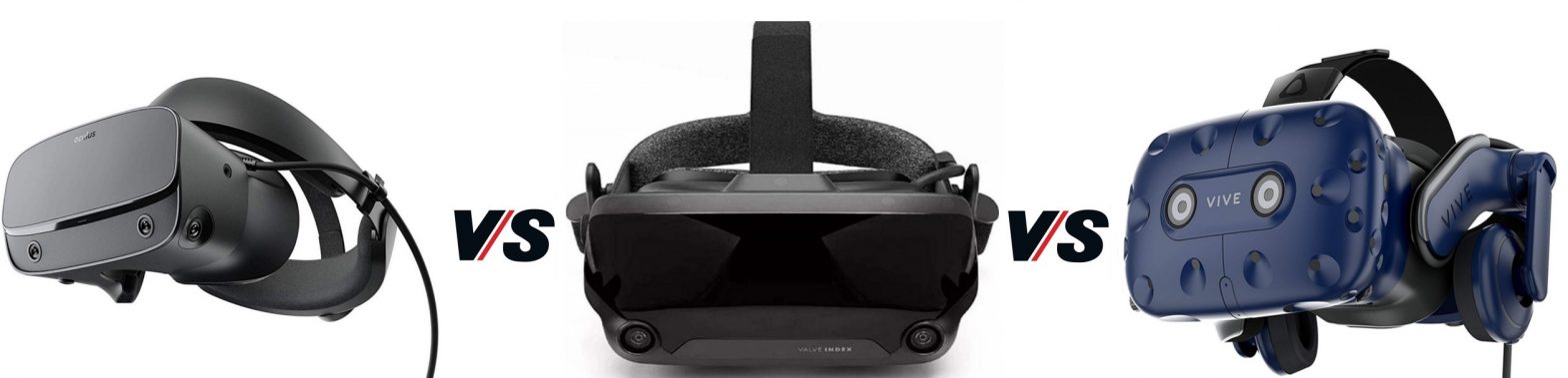Comparaison entre le Valve Index, HTC Vive Pro et l’Oculus Rift S