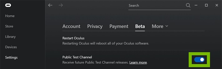 Oculus Rift PTC