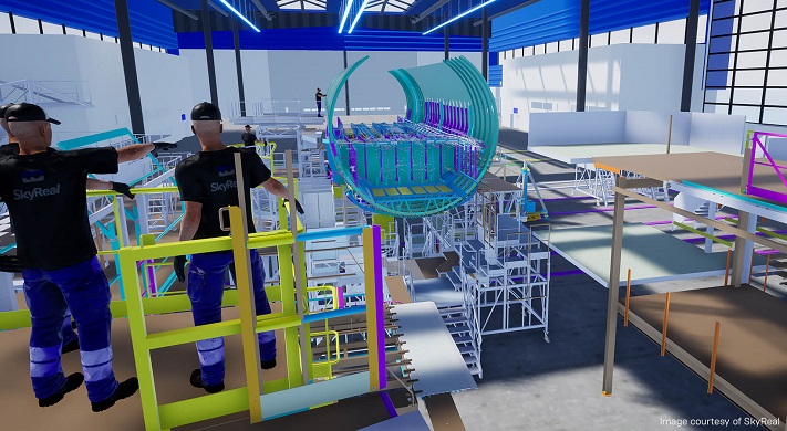 La solution de conception collaborative SkyReal est une réalité virtuelle à l&rsquo;échelle industrielle