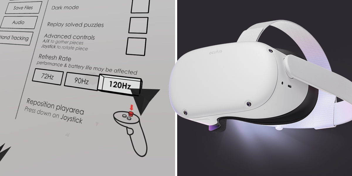 120 Hz sur Oculus Quest 2