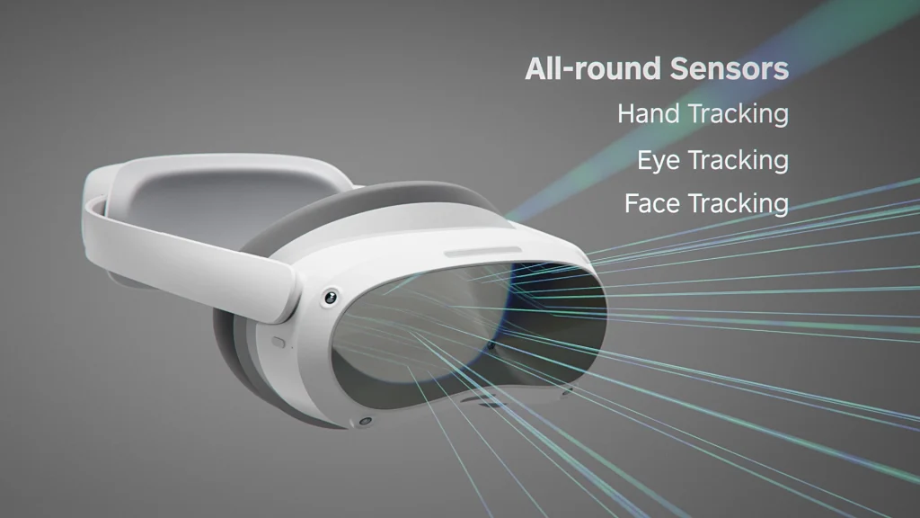 Pico 4 Entreprise suivi des yeux, mains, et visage