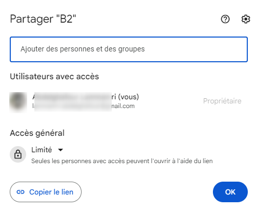 Partager vidéo VR via Google Drive